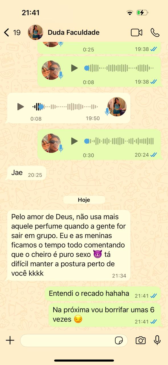 Depoimento de cliente sobre o Sultan Dubai no WhatsApp