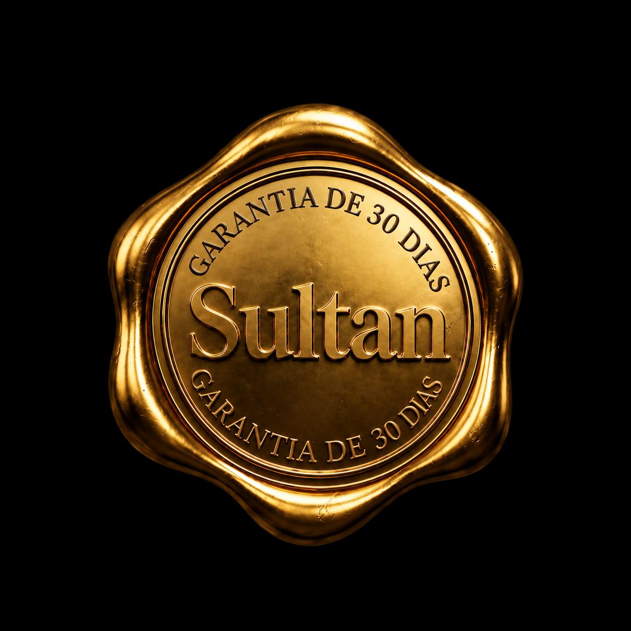 Selo dourado de garantia incondicional de 30 dias