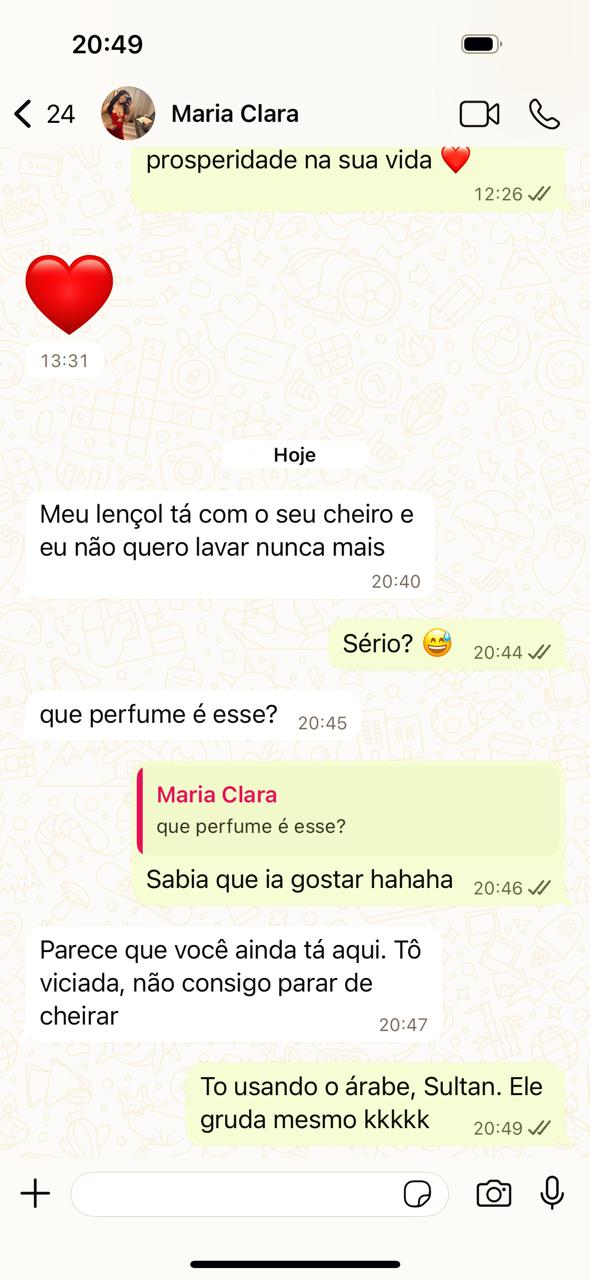 Conversa real de cliente sobre o Sultan Dubai